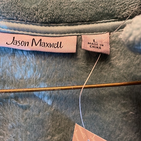 Jason Maxwell Jacket Brand New Size Large Mineral Blue Color - Picture 3 of 3